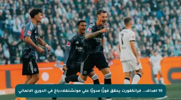 10 أهداف.. فرانكفورت يحقق فوزًا مدويًا على مونشنغلادباخ في الدوري الألماني